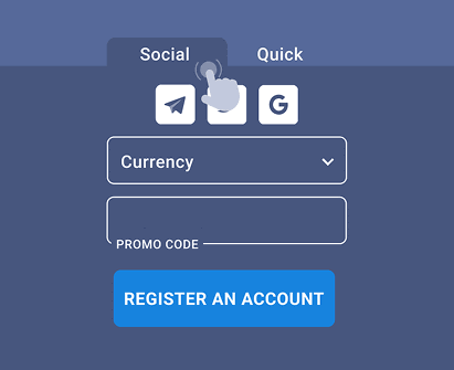 Registration via social networks